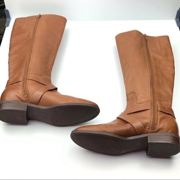 Nine West boots 6.5 Blogger brown cognac leather - Picture 6 of 11